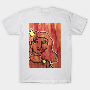 Princess Acrylic Painting Art Journal Page T-Shirt